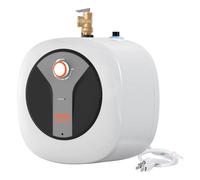 VEVOR Calentador de agua eléctrico mini tanque de 4 galones, almacenamiento de caldera de agua caliente de 1440 W, válvula de presión de temperatura de seguridad, fácil de instalar, para baño Kichen