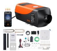 VEVOR Calentador de Aire Diesel 12V 8kW Consumo 0,16-0,62 L/h Calefacción Estacionaria 8~36°C Ajustable 20-25m² Control Inteligente con LCD Bluetooth Mando a Distancia Tanque de 10L para Camión Barco