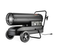 VEVOR Calentador de Aire Forzado a Queroseno/Diésel, 100 000 BTU, Portátil con Control de Termostato, Tanque de 38 L, para el Hogar, el Lugar de Trabajo, la Industria, Negro, 915 x 475 x 600 mm
