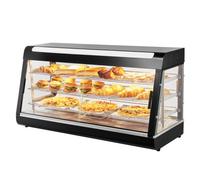 VEVOR Calentador de Alimentos Comercial con Luz 3 Niveles 1210 x 470 x 640 mm
