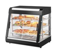 VEVOR Calentador de Alimentos Comercial con Luz 3 Niveles 667 x 470 x 640 mm