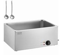 VEVOR Calentador de Alimentos Eléctrico 18 L 1200 W 540 x 360 x 245 mm Plata
