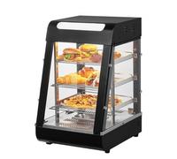 VEVOR Calentador de Alimentos Comercial de 3 Niveles con Luz 385 x 470 x 640 mm