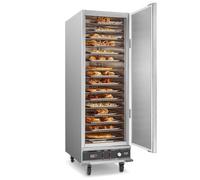 VEVOR Calentador de Alimentos Tipo Caja Caliente, 16 Niveles con Bandeja de Agua, Puerta Única y Estantes Ajustables, de Acero Inoxidable, Ideal para Almacenar Pizza, Pollo, Restaurante, 1800 W