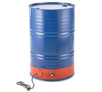 VEVOR Calentador de Bidón de Metal 1200W Correa Calefactora para Bidón 55 Galones Ancho 125mm Termostato Ajustable 30~150°C Correa Calefactora de Bidón de Grasa de Silicona Alta Eficiencia, Naranja