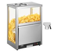 VEVOR Calentador de Nachos de 80 L de Acero Inoxidable, 500 x 335 x 670 mm 300 W