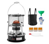 VEVOR Calentador de Queroseno de 2640 W, Portátil, No Eléctrico, 2 en 1, con Altura y Llama Ajustables, Acero Laminado en Frío, para Interiores, Exteriores, Camping y Garajes, 315 x (340-430) mm