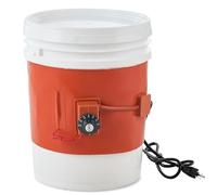 VEVOR Calentador de Tambor 800 W Manta Calefactora de Tambor de 5 galones Ancho 200 mm Termostato Ajustable 30-150 °C Cinturón Calefactor de Tambor de Grasa de Silicona Alta Eficiencia, Naranja
