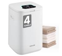 VEVOR Calentador de Toallas 20 L con Pantalla LED Calentador de Mantas Temporizador Ajuste de Temperatura Apagado Automático Cierre de Seguridad Secador de Toallas para SPA, Hogar, Baño, Blanco