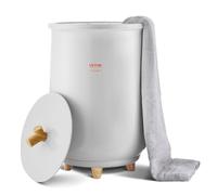 VEVOR Calentador de Toallas Cubo de 20 L con Luz Indicadora LED Calentador de Mantas Apagado Automático Secador de Toallas Portátil Temperatura Ajustable para SPA, Hogar, Baño, Manta, Pijama, Gris