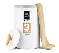 VEVOR Calentador de Toallas de 20 L con Pantalla LED Calentador de Mantas Apagado Automático Temporizador de 3 Niveles Bloqueo de Seguridad Secador de Toallas Portátil para Spa, Hogar, Baño, Blanco