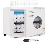 VEVOR Calentador de Toallas Esterilizador Secador de Toallas de 23L con Luz UV 2 Cestas de Acero Inoxidable Calentamiento Rápido Adecuado para Máximo de 54 Toallas Spa Salón de Belleza para Baño Hotel
