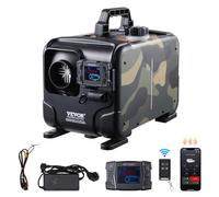 VEVOR Calentador Diésel Horizontal de 8 kW Todo en Uno de 12 V/24 V, Control por Aplicación Bluetooth, Control Remoto y Pantalla Visualización, Alarma de CO, Calentamiento Rápido a Vehículos, Garaje