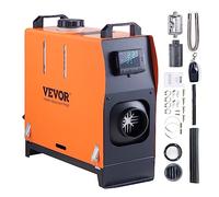 VEVOR Calentador Diésel Portátil Todo en Uno 12 V 5 kW 0,16-0,52 L/h Calentador de Aire Diésel 8~36°C Ajustable 15-20 m² Mando a Distancia LCD Inteligente Depósito de 5 L para Barco RV Auto Interior