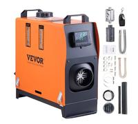 VEVOR Calentador Diésel Portátil Todo en Uno 12 V 5 kW 0,16-0,52 L/h Calentador de Aire Diésel 8~36°C Ajustable 15-20 m² Mando a Distancia LCD Inteligente Depósito de 5 L para Barco RV Auto Interior