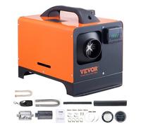 VEVOR Calentador Diésel Portátil Todo en Uno 12V 5-8KW Calentador de Aire Diésel 0,16-0,62 L/h 8~36 °C 20-25 m² Control LCD y Mando a Distancia Depósito de 5 L para Autocaravana Sin Instalación Interi