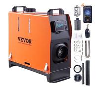 VEVOR Calentador Diésel Portátil Todo en Uno 12V 5kW 0,16-0,52L/h Calentador de Aire Diésel 8~36°C Ajustable 15-20m² Control Inteligente LCD Bluetooth Mando a Distancia Tanque de 5L para Barco RV Auto