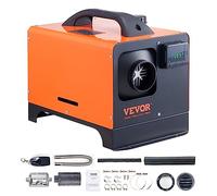 VEVOR Calentador Diésel Portátil Todo en Uno 12V 5kW Calentador de Aire Diésel 0,16-0,52 L/h 8~36°C Ajustable 15-20 m² LCD y Mando a Distancia Depósito de 5L para Autocaravana Sin Instalación Interior