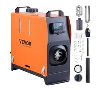 VEVOR Calentador Diésel Todo en Uno Portátil 12V 5-8KW 0,16-0,62L/h Calentador de Aire Diésel 8-36°C Ajustable 20-25m² Control Inteligente LCD Control Remoto Tanque de 5L para Barco RV Auto