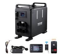 VEVOR Calentador Diésel Vertical de 8 kW Todo en Uno de 12 V/24 V, Control por Aplicación Bluetooth, Control Remoto y Pantalla Visualización, Alarma de CO, Calentamiento Rápido para Vehículos, Garaje