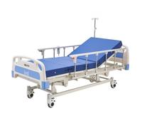 VEVOR Cama de Hospital Eléctrica de 3 Funciones, con Respaldo, Reposapiernas y Ajuste de Altura, Ruedas con Bloqueo, Colchón de Alta Densidad para Hospitalización en Easa, Capacidad de 250 kg