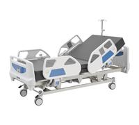 VEVOR Cama de Hospital Eléctrica de 5 Funciones, con Silla Cardíaca Función de RCP y Trendelenburg, Sistema de Cierre Centralizado con Ruedas para Hospitalización en Easa, Capacidad de 250 kg