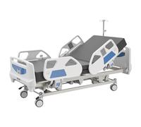 VEVOR Cama de Hospital Eléctrica de 5 Funciones, con Silla Cardíaca Función de RCP y Trendelenburg, Sistema de Cierre Centralizado con Ruedas para Hospitalización en Easa, Capacidad de 250 kg