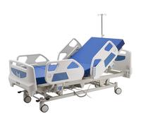 VEVOR Cama de Hospital Eléctrica de 5 Funciones, con Sistema de Cierre Centralizado y Trendelenburg, Cama Médica con Ruedas para Hospitalización en Easa, Capacidad de 250 kg, 217 x 108 x 47-76 cm