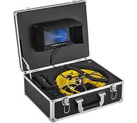 VEVOR Cámara de Inspección de Tubería 20m, Monitor Pantalla LCD 9 Pulgadas, Endoscopio Impermeable de Drenaje Industrial, con 6 Tarjeta SD 8G
