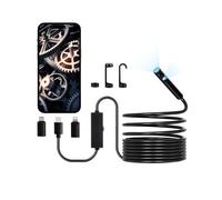 VEVOR Cámara Endoscópica Boroscopio de Doble Lente Android e iOS Cable de 5 m