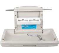 VEVOR Cambiador Bebe Pared Cambiador Bebe Plegable Pared 33,5x22,4x18,5" Cambiadores de Pared Cambiador de Pañales de Pared Horizontal Gris Cambiador de Pared HDPE, para Baños Públicos o Privados