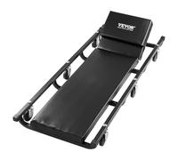 VEVOR Camilla de Garaje Mecánica, Capacidad 136,1 kg, Camilla Rodante Automotriz con 6 Ruedas, Reposacabezas Acolchado Ajustable, para Garajes, Talleres de Reparación y Bricolaje, 1025 x 435 x 110 mm