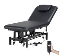 VEVOR Camilla de Masaje Eléctrica Profesional 736 mm Cama de Belleza para Spa con Respaldo Ajustable de 0 a 45° Reposacabezas 250 kg Altura Ajustable con Ruedas Fácil de Mantener con Comodidad