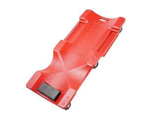 VEVOR Camilla Mecánica de Plástico, Capacidad de 158,8 kg, con Cuerpo Ergonómico Moldeado de HDPE, Reposacabezas Acolchado, 6 Ruedas, para Taller de Reparación de Automóviles, 915 x 430 x 115 mm