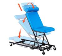 VEVOR Camilla Mecánica para Taller Altura Ajustable de 23-57 cm 4 Ruedas, Marco de Acero al Carbono, Carga de 258 kg, con Respaldo y Reposacabezas Ajustables, para Taller de Reparación de Automóvil