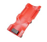 Camilla mecánica de plástico VEVOR, 1016 mm, capacidad de 158,8 kg, camilla rodante para garaje automotriz con cuerpo ergonómico moldeado de HDPE, reposacabezas acolchado y bandejas dobles para herram