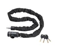 VEVOR Candado de Cadena Integrado para Bicicleta de φ10 x 1200 mm con 3 Llaves, Candado de Cadena Resistente Antirrobo de Seguridad para Bicicletas, Motocicletas, Scooters, Puertas, Vallas, Portones