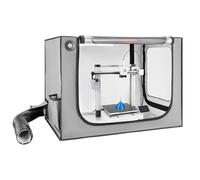 VEVOR Carcasa para Impresora 3D, 800 x 580 x 580 mm, Ignífuga, Resistente al Polvo y al Agua, con Temperatura Constante, Iluminación LED y Ventilación, Compatible con Bambu Lab A1 Combo, Gris