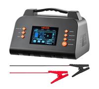 VEVOR Cargador Batería Coche 25A 6V 12V 24V para Litio LiFePO4 Plomo-ácido | Compatible con Vehículos, Motocicletas y Autocaravanas de Tamaño Mediano, con Pantalla LCD Clara, 4 Modos, Carga en 7 Etapas