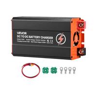 VEVOR Cargador de Batería CC a CC, 520 W, Cargador de Batería Integrado de 40 A, para Estaciones de Energía Portátiles, Compatible con Baterías de Plomo-ácido LiFePO4 AGM GEL, 12 V/24 V-12 V/24 V
