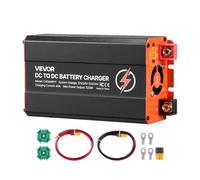 VEVOR Cargador de Batería CC a CC con MPPT, 520 W, Cargador de Batería Integrado de 40 A, Entrada Dual para Panel Solar/Alternador, para Baterías de Plomo-ácido LiFePO4, 12 V/24 V - 12 V/24 V