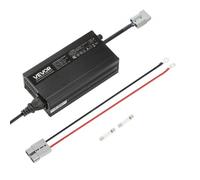 VEVOR Cargador de Batería de Litio 12 V 10 A LiFePO4 CA-CC 14,6 V con Conector Anderson, Indicador LED, Activación a 0 V para Baterías Recargables de Ciclo Profundo de Litio LiFePO4 de Autocaravanas