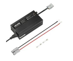VEVOR Cargador de Batería de Litio 12 V 10 A LiFePO4 CA-CC 14,6 V con Conector Anderson, Indicador LED, Activación a 0 V para Baterías Recargables de Ciclo Profundo de Litio LiFePO4 de Autocaravanas