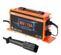 VEVOR Cargador de Batería para Carrito de Golf de 48V, 15A, Cargador de Batería Inteligente con Enchufe G29, Compatible con Baterías de Plomo-Ácido AGM, Gel, EFB MF Inundadas NMC LiFePO4