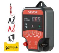 VEVOR Cargador para Cercas Eléctricas de 3 J con Indicador LED, Alcance de 3 km, Potente Cargador Enchufable para Cercas, Previene la Intrusión de Animales Salvajes en Ganado y Aves de Corral