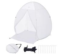 VEVOR Carpa de Pintura Portátil 152x152x178 cm Cabina de Pintura en Aerosol Emergente Portátil con Piso Incorporado Ventana de Escape Tienda de Pintura para Muebles Bricolaje de Estación de Pintura