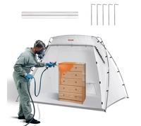 VEVOR Carpa de Pintura Cabina portátil Bricolaje, Oxford, Blanco