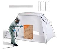 VEVOR Carpa de Pintura Portátil 305x213x183 cm Cabina de Pintura en Aerosol Plegable Oxford 210D Tienda de Pintura con Película Desechable para Muebles de Gran Tamaño Bricolaje de Estación de Pintura