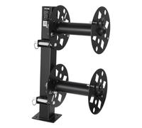 VEVOR Carrete de Cable de Soldadura Doble, Enrollador de Manguera de Acero para 45,7 m (50 mm²) y 38 m (70 mm²), con Pasador de Bloqueo para Camiones de Servicio, Mantenimiento de Flotas y Obras