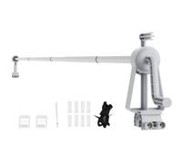 VEVOR Carrete de Lona Cubierta Solar para Piscina de Aluminio 2,62-6,02 m Instalación Simple Sistema de Rodillo de Lona Estable Antideslizante para Piscinas elevadas Hogar Público al Aire Libre